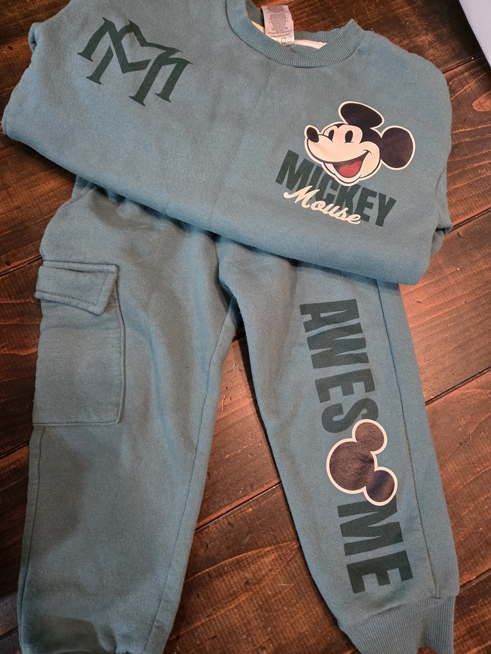 Mickey Mouse Teal Kids Sweatpants/Sweatshirt- Disney